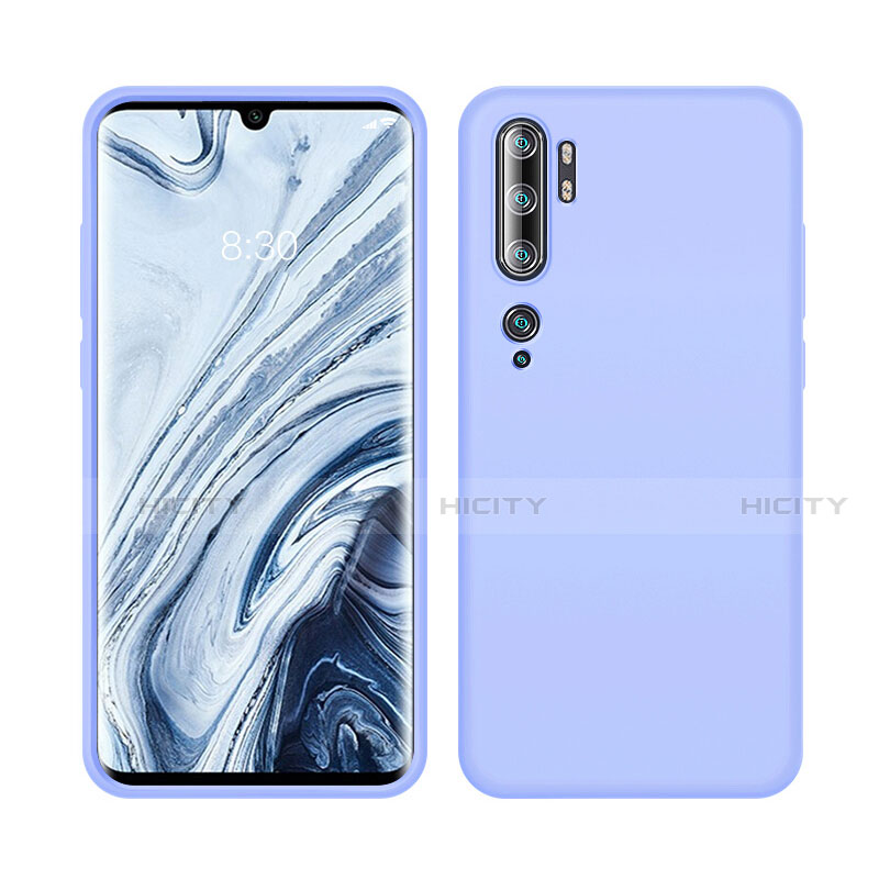 Coque Ultra Fine Silicone Souple 360 Degres Housse Etui C08 pour Xiaomi Mi Note 10 Violet Plus