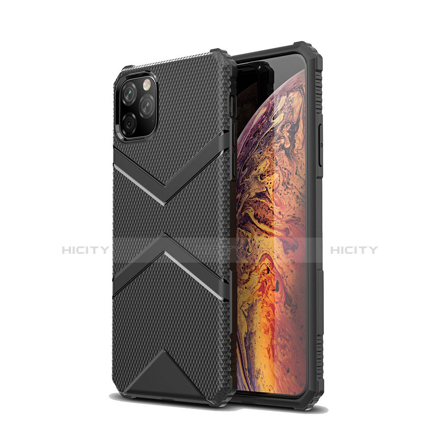 Coque Ultra Fine Silicone Souple 360 Degres Housse Etui G01 pour Apple iPhone 11 Pro Max Noir Plus