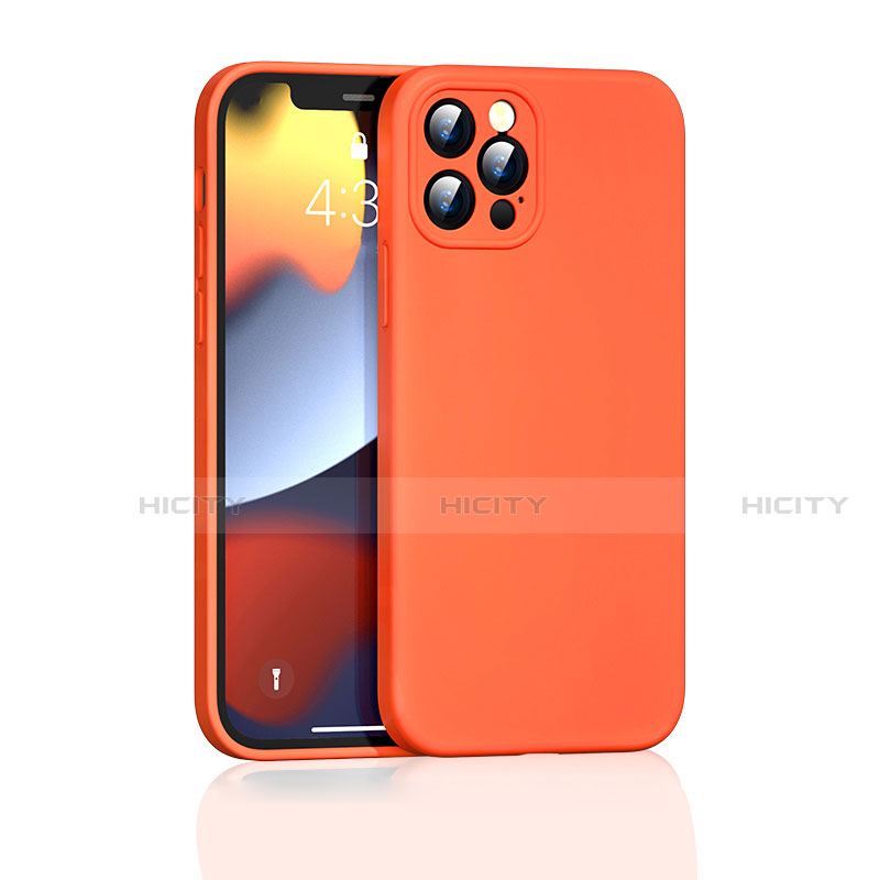 Coque Ultra Fine Silicone Souple 360 Degres Housse Etui G01 pour Apple iPhone 13 Pro Max Orange Plus