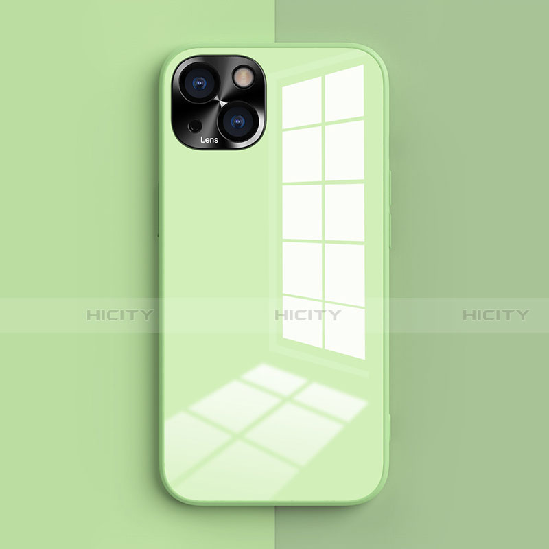 Coque Ultra Fine Silicone Souple 360 Degres Housse Etui G01 pour Apple iPhone 14 Plus Vert Armee Plus