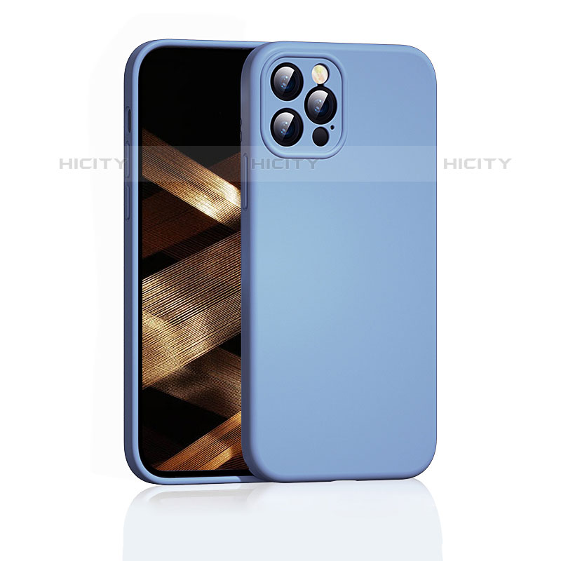 Coque Ultra Fine Silicone Souple 360 Degres Housse Etui G01 pour Apple iPhone 16 Pro Max Bleu Ciel Plus