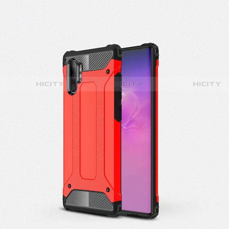 Coque Ultra Fine Silicone Souple 360 Degres Housse Etui G01 pour Samsung Galaxy Note 10 Plus 5G Rouge Plus