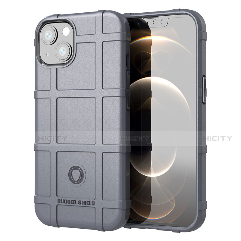 Coque Ultra Fine Silicone Souple 360 Degres Housse Etui G05 pour Apple iPhone 13 Mini Gris Plus