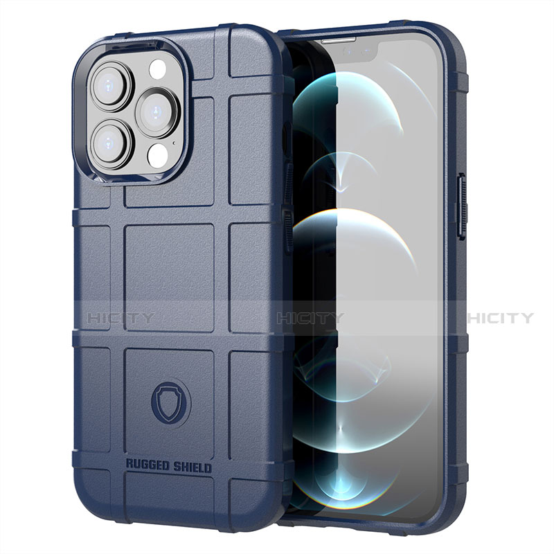Coque Ultra Fine Silicone Souple 360 Degres Housse Etui G05 pour Apple iPhone 13 Pro Bleu Plus
