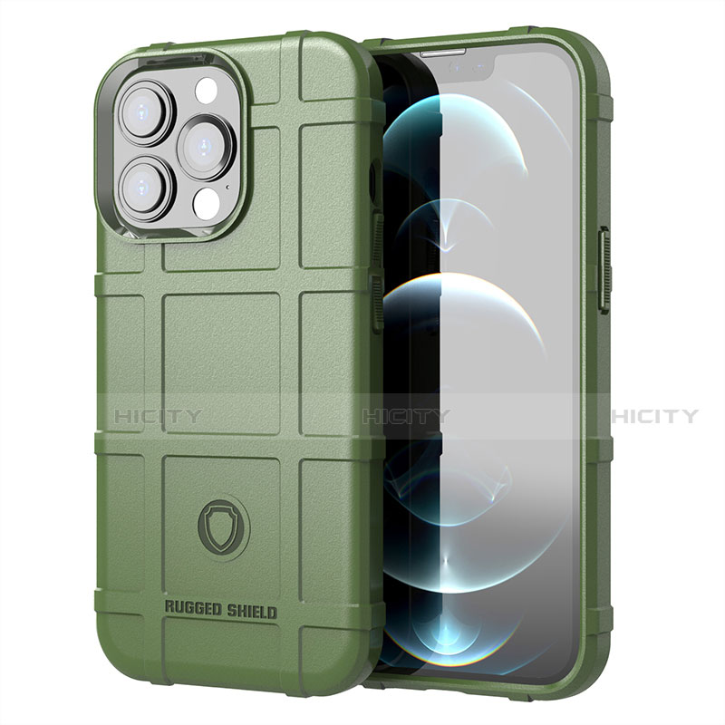 Coque Ultra Fine Silicone Souple 360 Degres Housse Etui G05 pour Apple iPhone 13 Pro Max Vert Plus