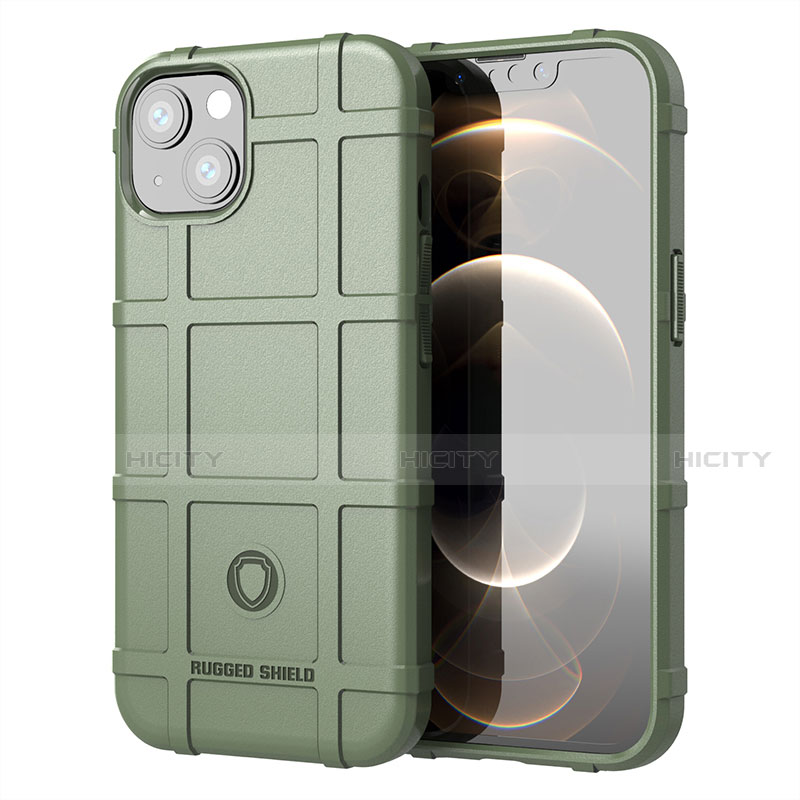 Coque Ultra Fine Silicone Souple 360 Degres Housse Etui G05 pour Apple iPhone 14 Plus Vert Plus