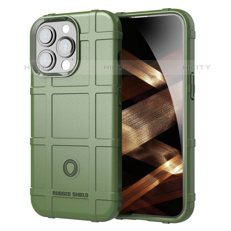 Coque Ultra Fine Silicone Souple 360 Degres Housse Etui G05 pour Apple iPhone 16 Pro Max Vert Plus