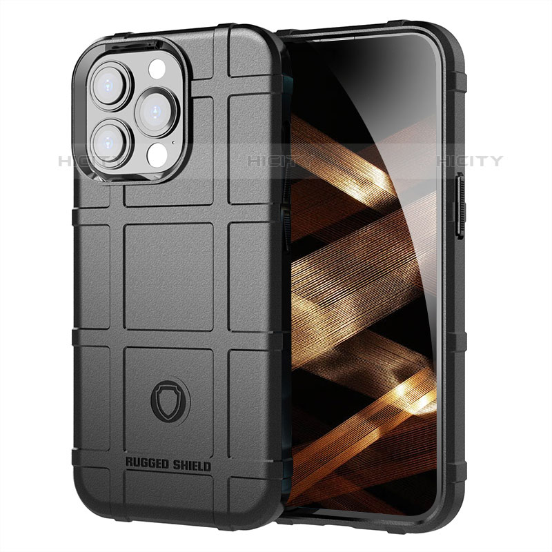 Coque Ultra Fine Silicone Souple 360 Degres Housse Etui G05 pour Apple iPhone 16 Pro Noir Plus