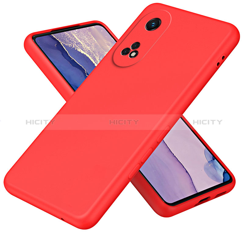 Coque Ultra Fine Silicone Souple 360 Degres Housse Etui H01P pour Oppo Reno8 T 4G Rouge Plus