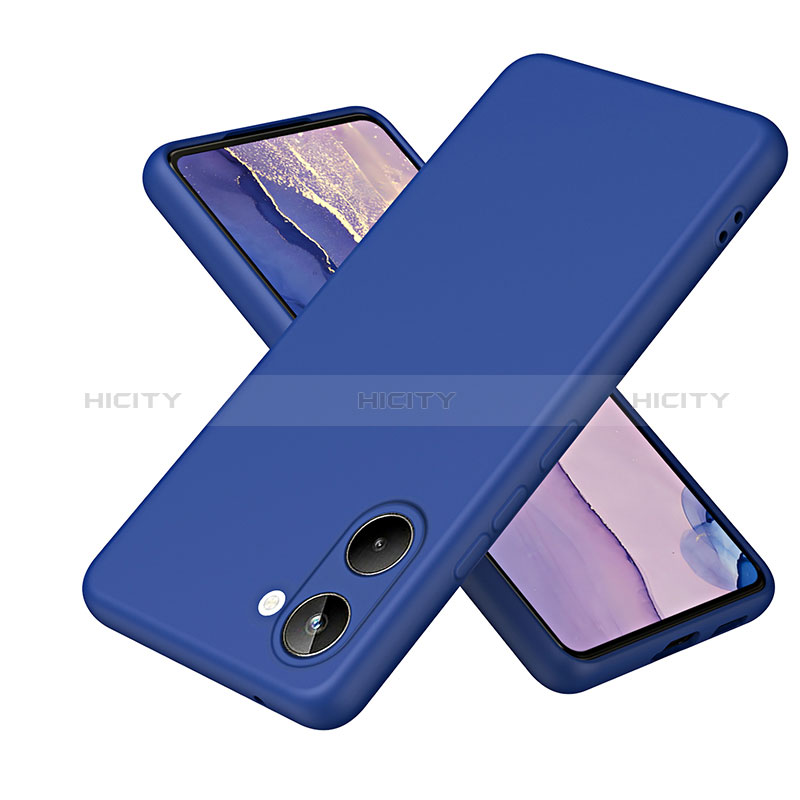 Coque Ultra Fine Silicone Souple 360 Degres Housse Etui H01P pour Realme 10 4G Bleu Plus