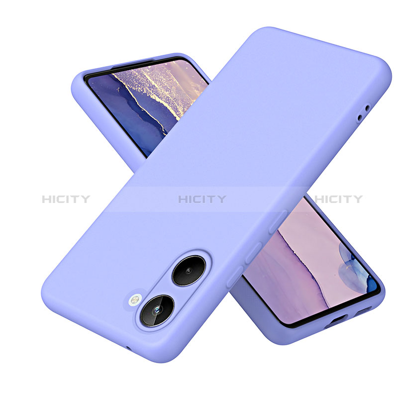 Coque Ultra Fine Silicone Souple 360 Degres Housse Etui H01P pour Realme 10 4G Violet Plus