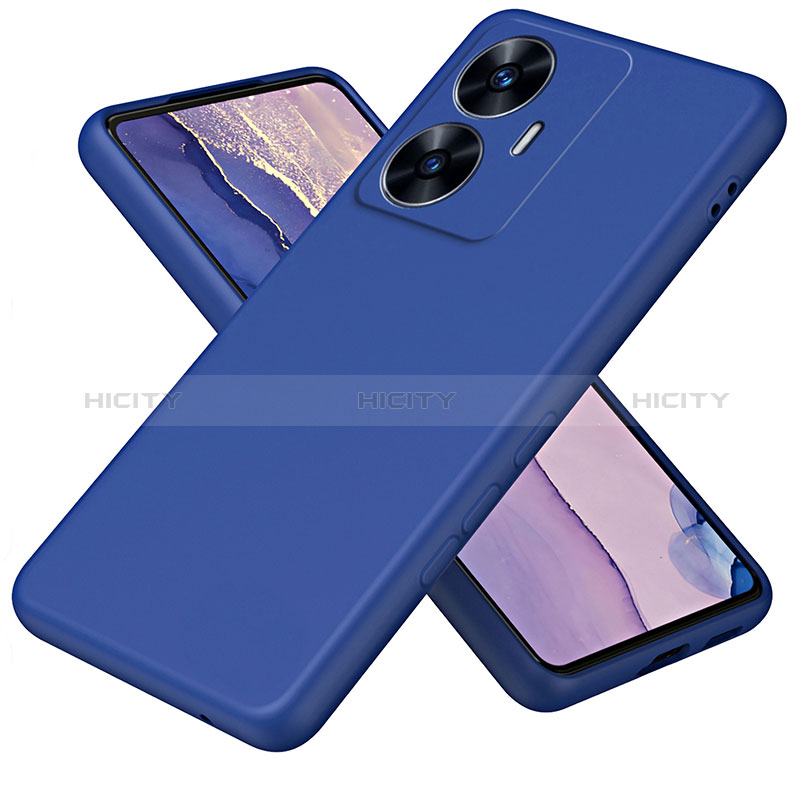 Coque Ultra Fine Silicone Souple 360 Degres Housse Etui H01P pour Realme C55 Bleu Plus