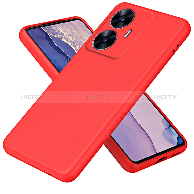 Coque Ultra Fine Silicone Souple 360 Degres Housse Etui H01P pour Realme C55 Rouge Plus