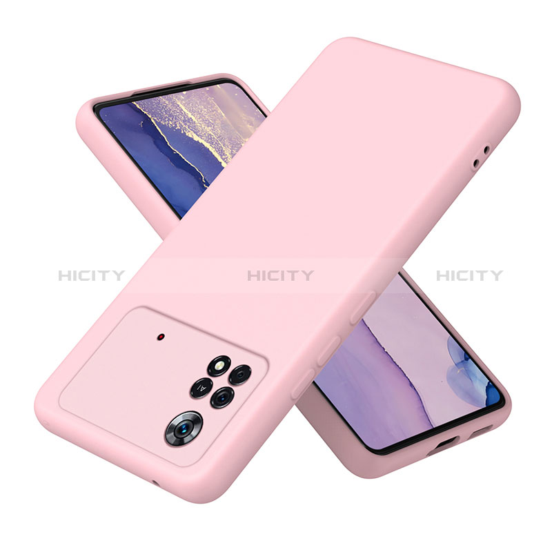 Coque Ultra Fine Silicone Souple 360 Degres Housse Etui H01P pour Xiaomi Poco X4 Pro 5G Or Rose Plus