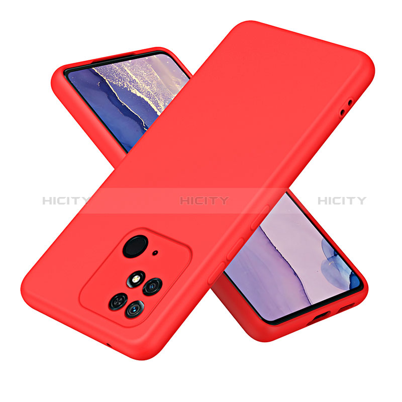 Coque Ultra Fine Silicone Souple 360 Degres Housse Etui H01P pour Xiaomi Redmi 10 India Rouge Plus