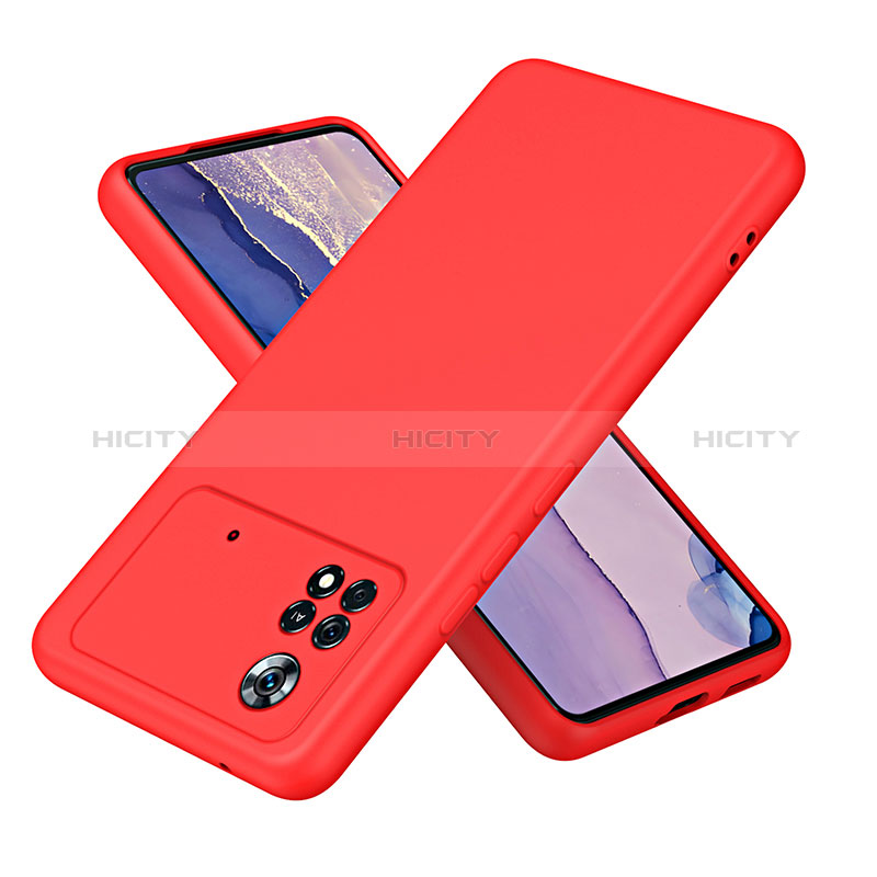 Coque Ultra Fine Silicone Souple 360 Degres Housse Etui H01P pour Xiaomi Redmi Note 11E Pro 5G Rouge Plus