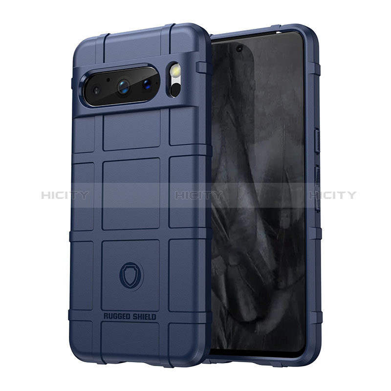 Coque Ultra Fine Silicone Souple 360 Degres Housse Etui J01S pour Google Pixel 8 Pro 5G Bleu Plus