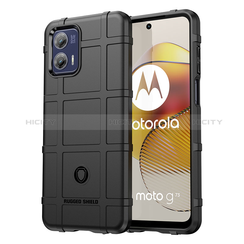 Coque Ultra Fine Silicone Souple 360 Degres Housse Etui J01S pour Motorola Moto G73 5G Noir Plus