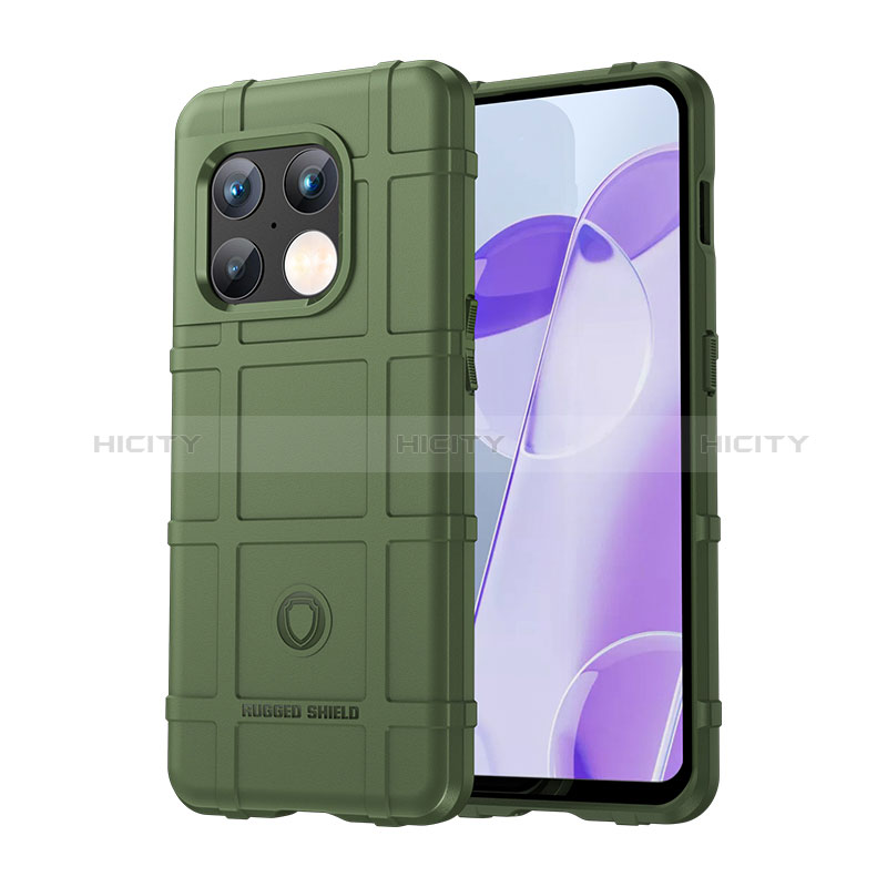 Coque Ultra Fine Silicone Souple 360 Degres Housse Etui J01S pour OnePlus 10 Pro 5G Vert Plus