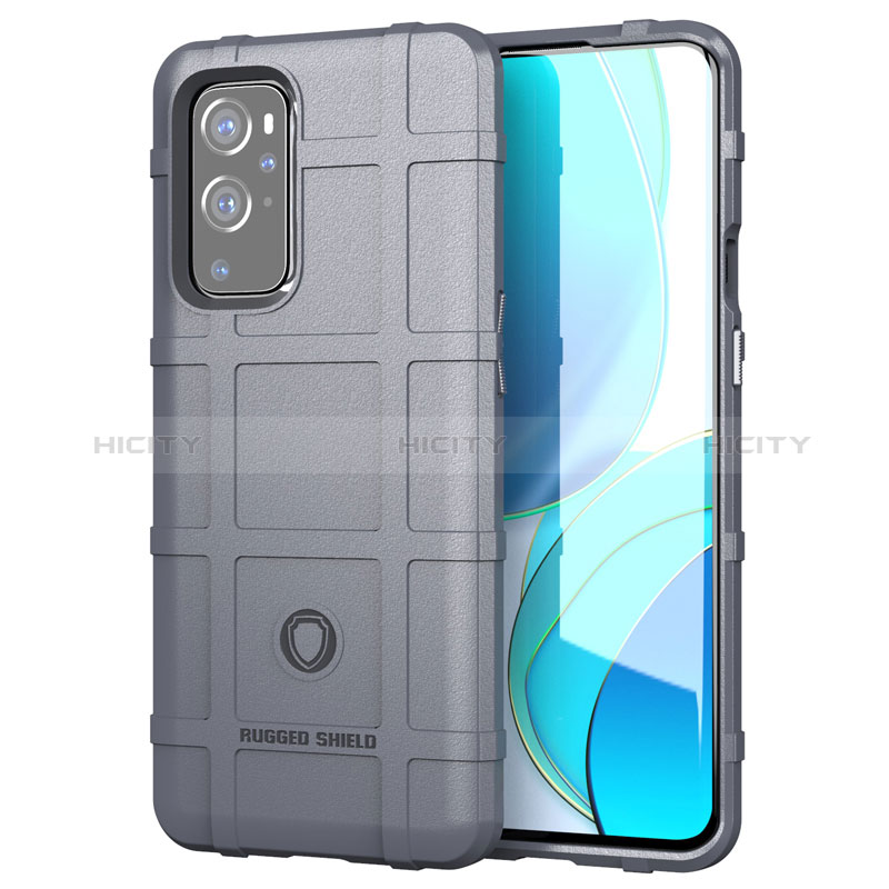 Coque Ultra Fine Silicone Souple 360 Degres Housse Etui J01S pour OnePlus 9 Pro 5G Gris Plus