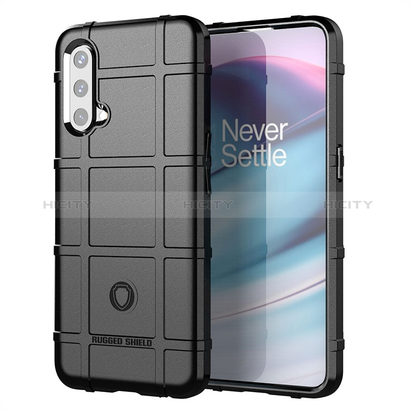 Coque Ultra Fine Silicone Souple 360 Degres Housse Etui J01S pour OnePlus Nord CE 5G Noir Plus