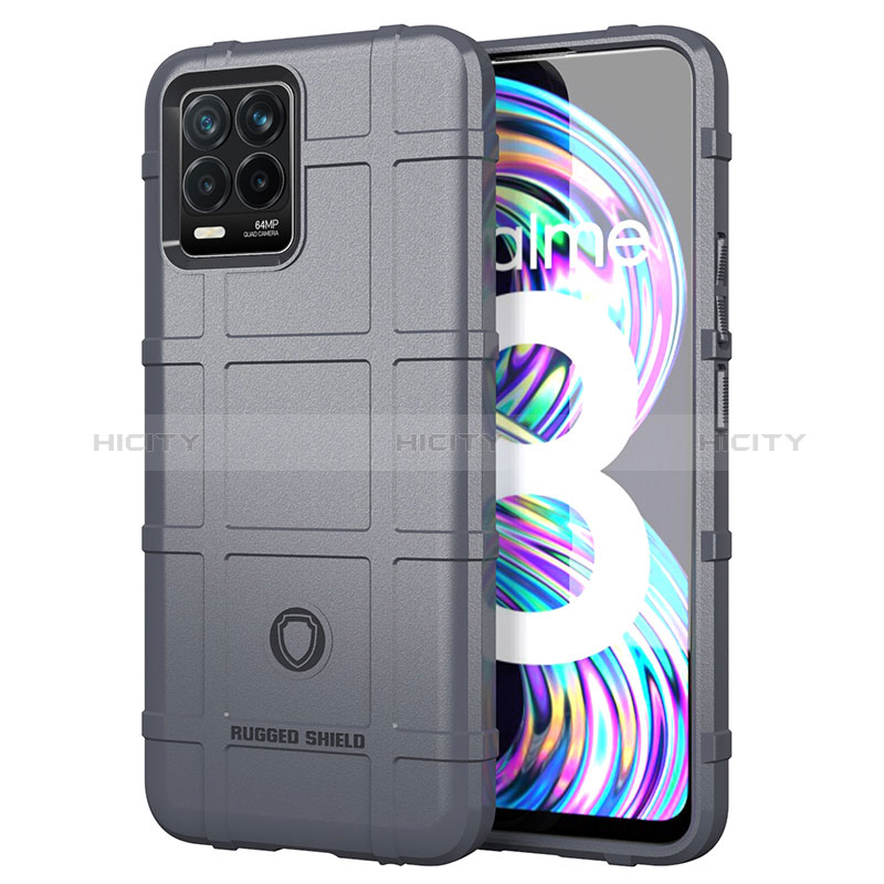 Coque Ultra Fine Silicone Souple 360 Degres Housse Etui J01S pour Realme 8 Pro Gris Plus