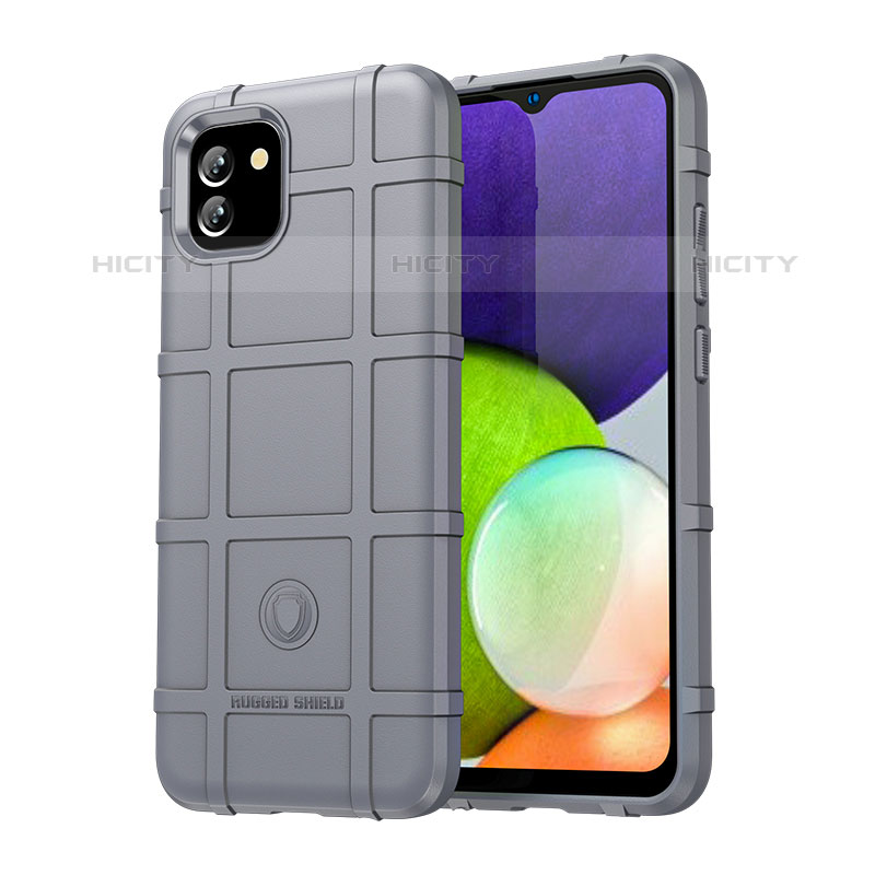 Coque Ultra Fine Silicone Souple 360 Degres Housse Etui J01S pour Samsung Galaxy A03 Gris Plus