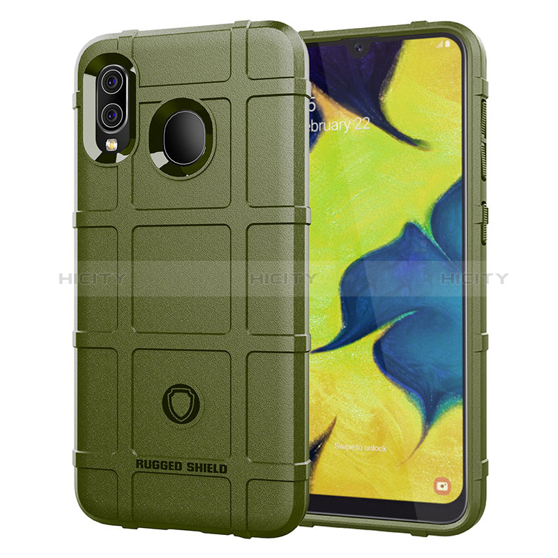 Coque Ultra Fine Silicone Souple 360 Degres Housse Etui J01S pour Samsung Galaxy A20 Vert Plus