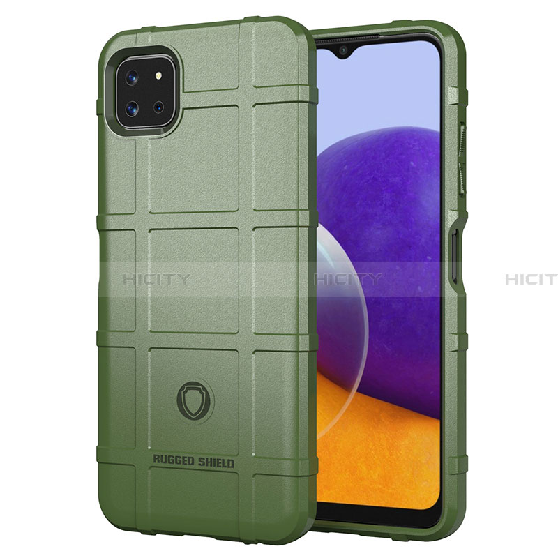 Coque Ultra Fine Silicone Souple 360 Degres Housse Etui J01S pour Samsung Galaxy A22 5G Vert Plus