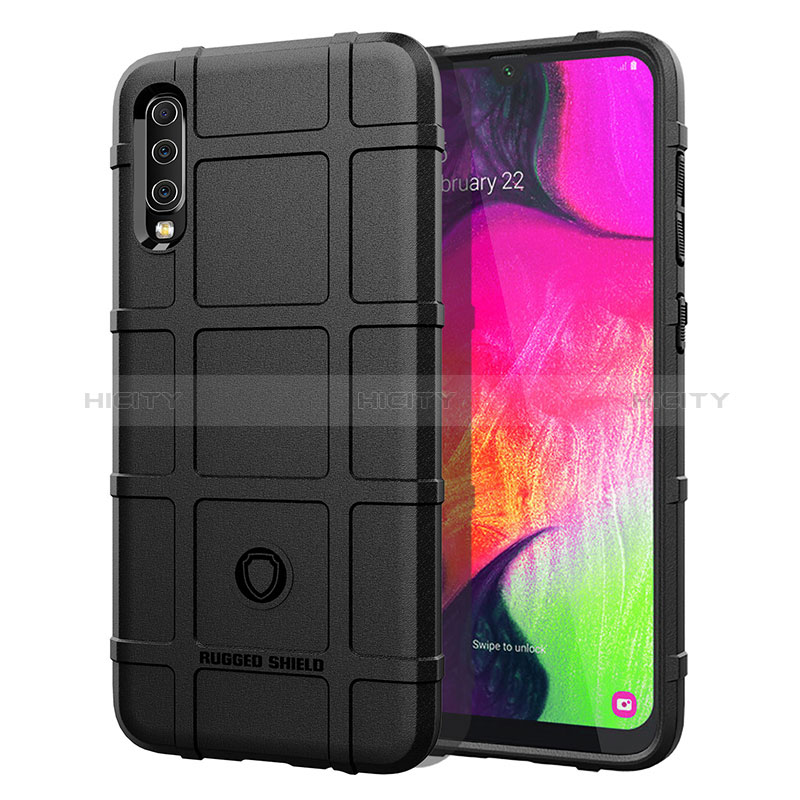 Coque Ultra Fine Silicone Souple 360 Degres Housse Etui J01S pour Samsung Galaxy A70 Noir Plus