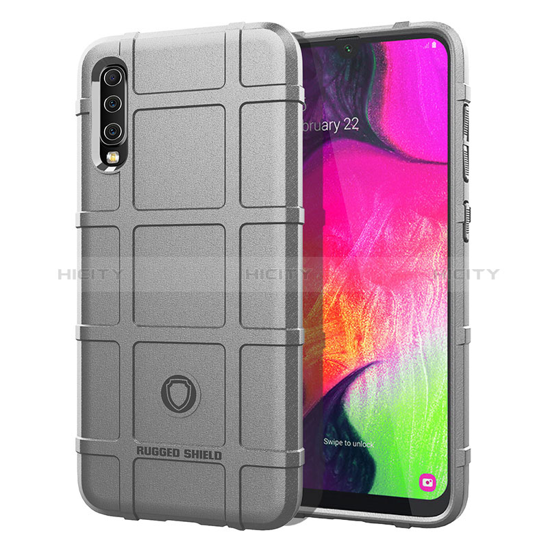 Coque Ultra Fine Silicone Souple 360 Degres Housse Etui J01S pour Samsung Galaxy A70S Gris Plus