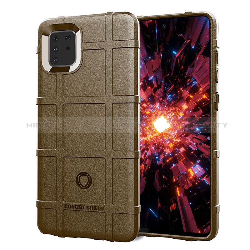 Coque Ultra Fine Silicone Souple 360 Degres Housse Etui J01S pour Samsung Galaxy A81 Marron Plus