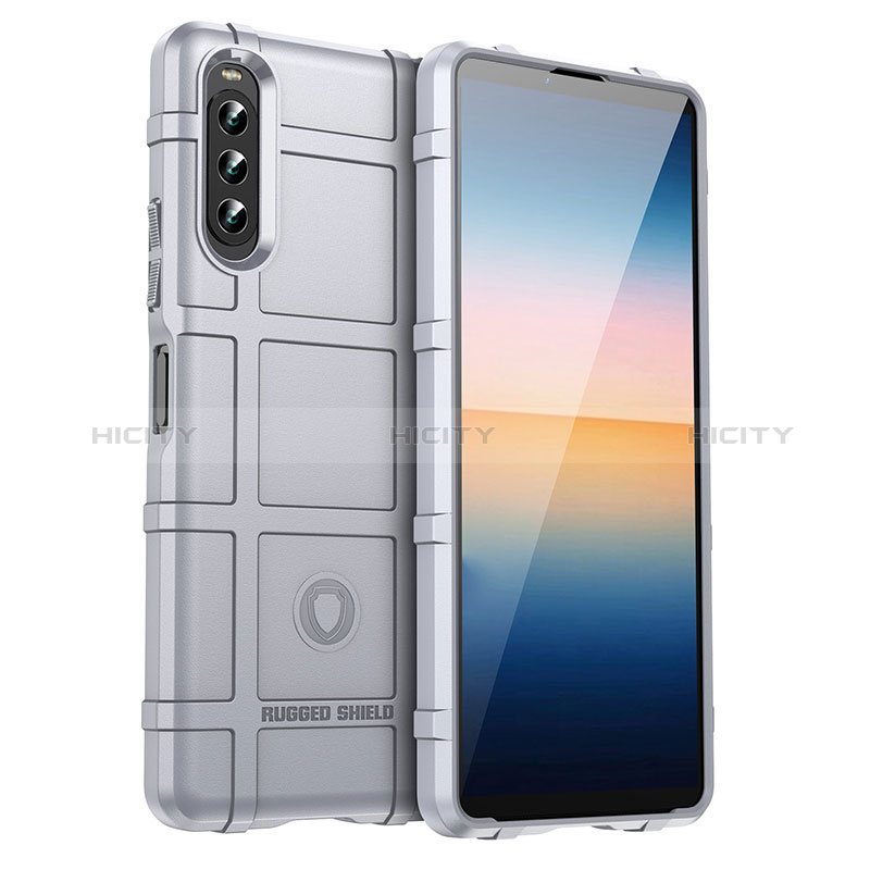 Coque Ultra Fine Silicone Souple 360 Degres Housse Etui J01S pour Sony Xperia 10 IV SO-52C Gris Plus