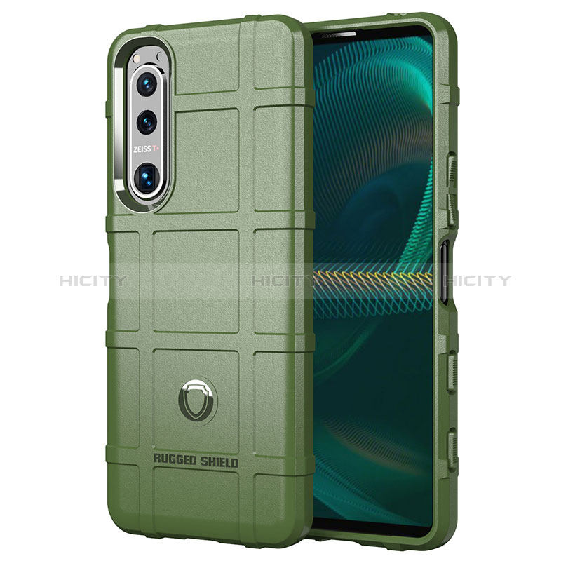 Coque Ultra Fine Silicone Souple 360 Degres Housse Etui J01S pour Sony Xperia 5 III SO-53B Vert Plus