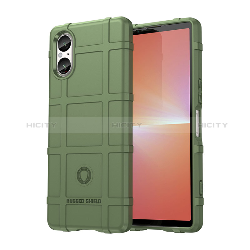 Coque Ultra Fine Silicone Souple 360 Degres Housse Etui J01S pour Sony Xperia 5 V Vert Plus