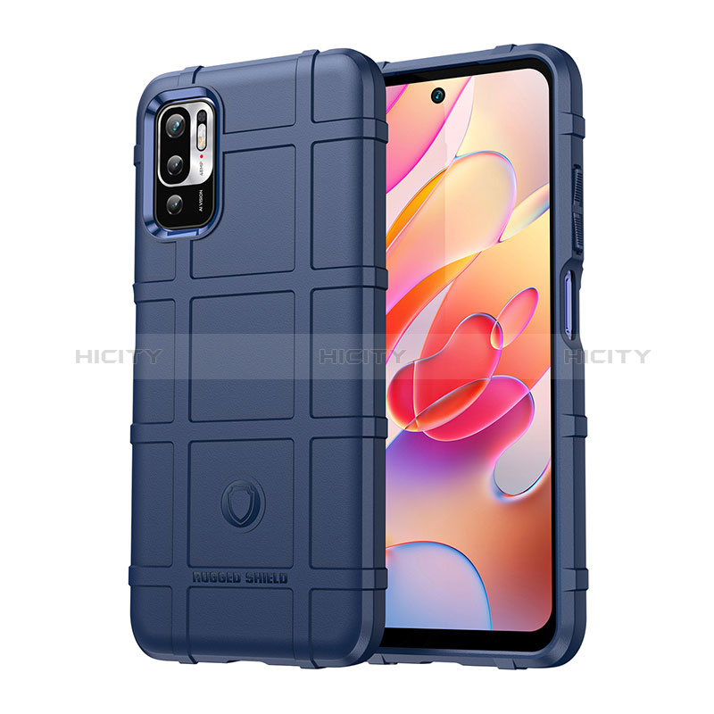 Coque Ultra Fine Silicone Souple 360 Degres Housse Etui J01S pour Xiaomi POCO M3 Pro 5G Bleu Plus