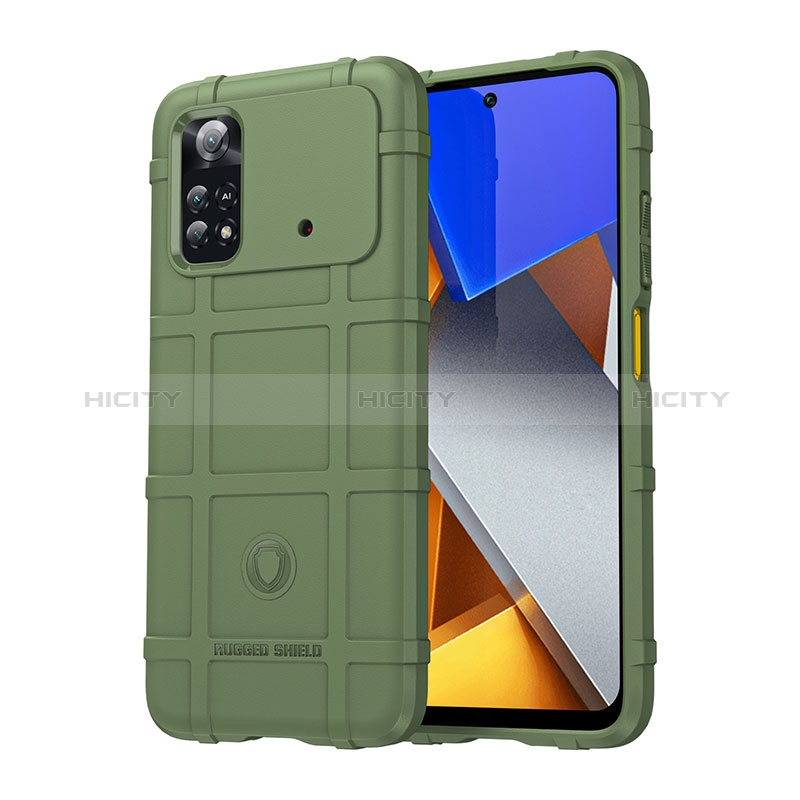 Coque Ultra Fine Silicone Souple 360 Degres Housse Etui J01S pour Xiaomi Poco M4 Pro 4G Vert Plus