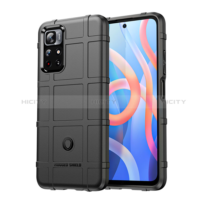 Coque Ultra Fine Silicone Souple 360 Degres Housse Etui J01S pour Xiaomi Poco M4 Pro 5G Noir Plus