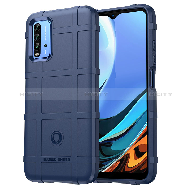 Coque Ultra Fine Silicone Souple 360 Degres Housse Etui J01S pour Xiaomi Redmi 9 Power Bleu Plus