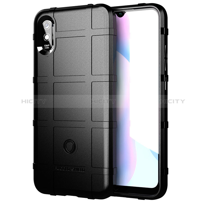 Coque Ultra Fine Silicone Souple 360 Degres Housse Etui J01S pour Xiaomi Redmi 9A Noir Plus