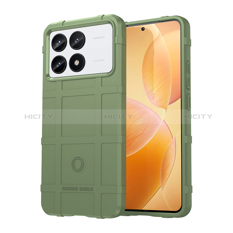 Coque Ultra Fine Silicone Souple 360 Degres Housse Etui J01S pour Xiaomi Redmi K70 5G Vert Plus