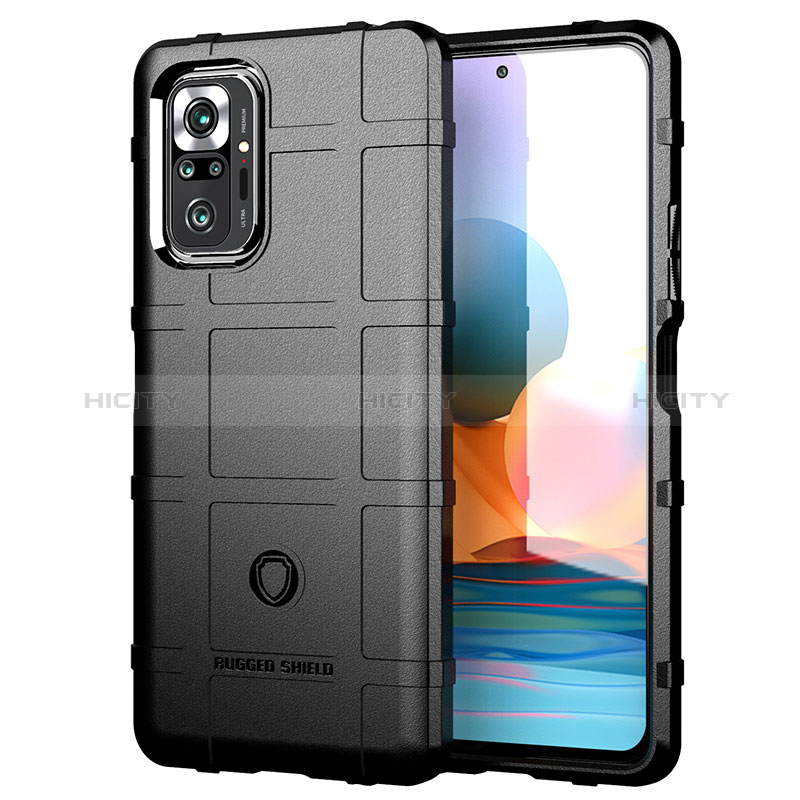 Coque Ultra Fine Silicone Souple 360 Degres Housse Etui J01S pour Xiaomi Redmi Note 10 Pro Max Noir Plus