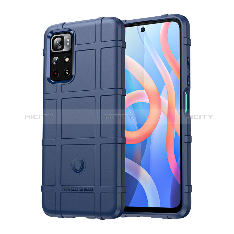 Coque Ultra Fine Silicone Souple 360 Degres Housse Etui J01S pour Xiaomi Redmi Note 11 5G Bleu Plus