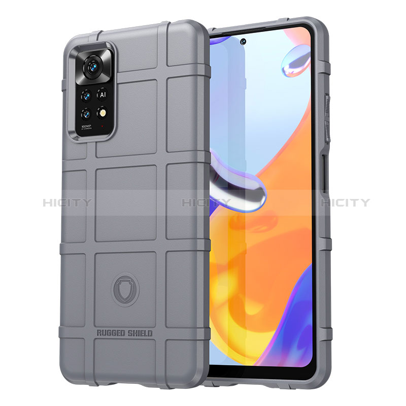 Coque Ultra Fine Silicone Souple 360 Degres Housse Etui J01S pour Xiaomi Redmi Note 11 Pro 4G Gris Plus