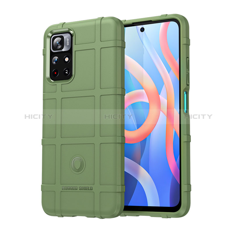 Coque Ultra Fine Silicone Souple 360 Degres Housse Etui J01S pour Xiaomi Redmi Note 11S 5G Vert Plus