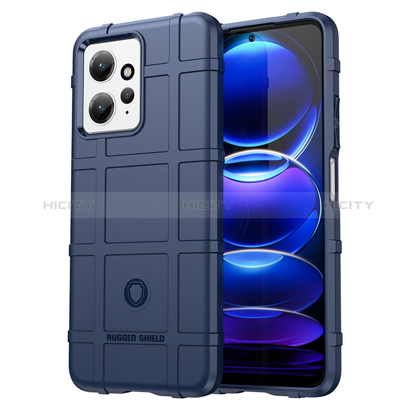 Coque Ultra Fine Silicone Souple 360 Degres Housse Etui J01S pour Xiaomi Redmi Note 12 4G Bleu Plus