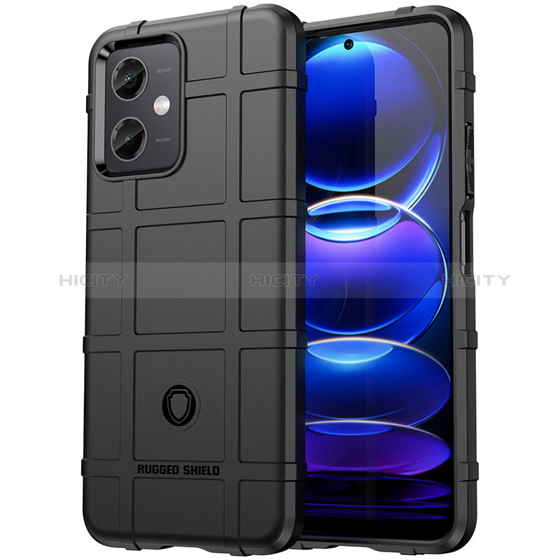 Coque Ultra Fine Silicone Souple 360 Degres Housse Etui J01S pour Xiaomi Redmi Note 12R Pro 5G Noir Plus