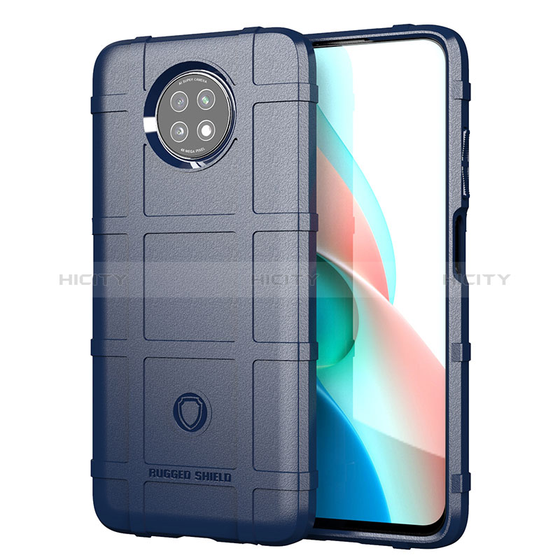 Coque Ultra Fine Silicone Souple 360 Degres Housse Etui J01S pour Xiaomi Redmi Note 9 5G Bleu Plus