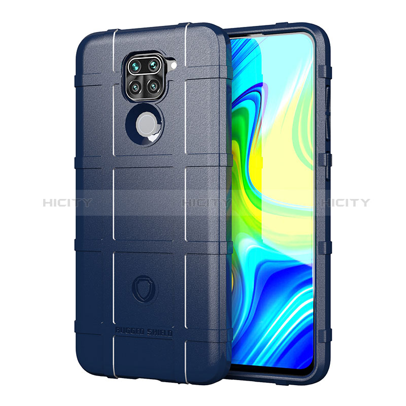 Coque Ultra Fine Silicone Souple 360 Degres Housse Etui J01S pour Xiaomi Redmi Note 9 Bleu Plus