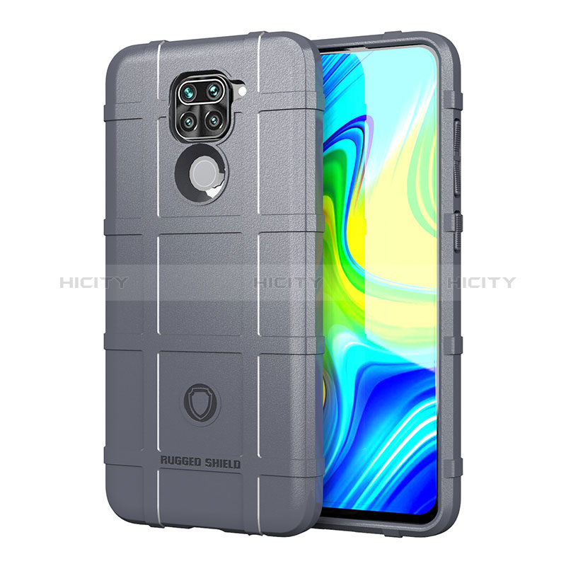 Coque Ultra Fine Silicone Souple 360 Degres Housse Etui J01S pour Xiaomi Redmi Note 9 Gris Plus